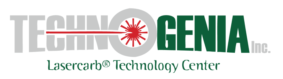 A logo for technigenia laser carb technology center