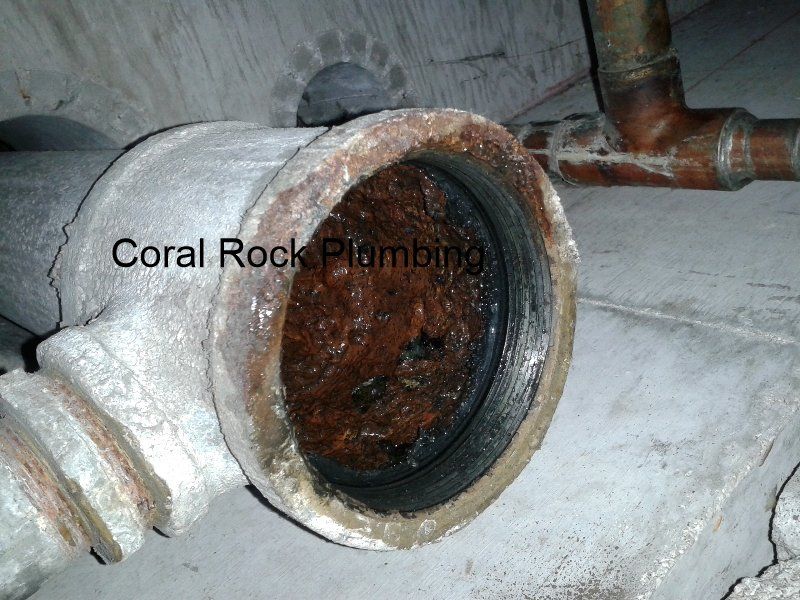 Galvanized Steel Water Pipe Plumber Palm Bay water pipe PVC pipe galvanized dirty water