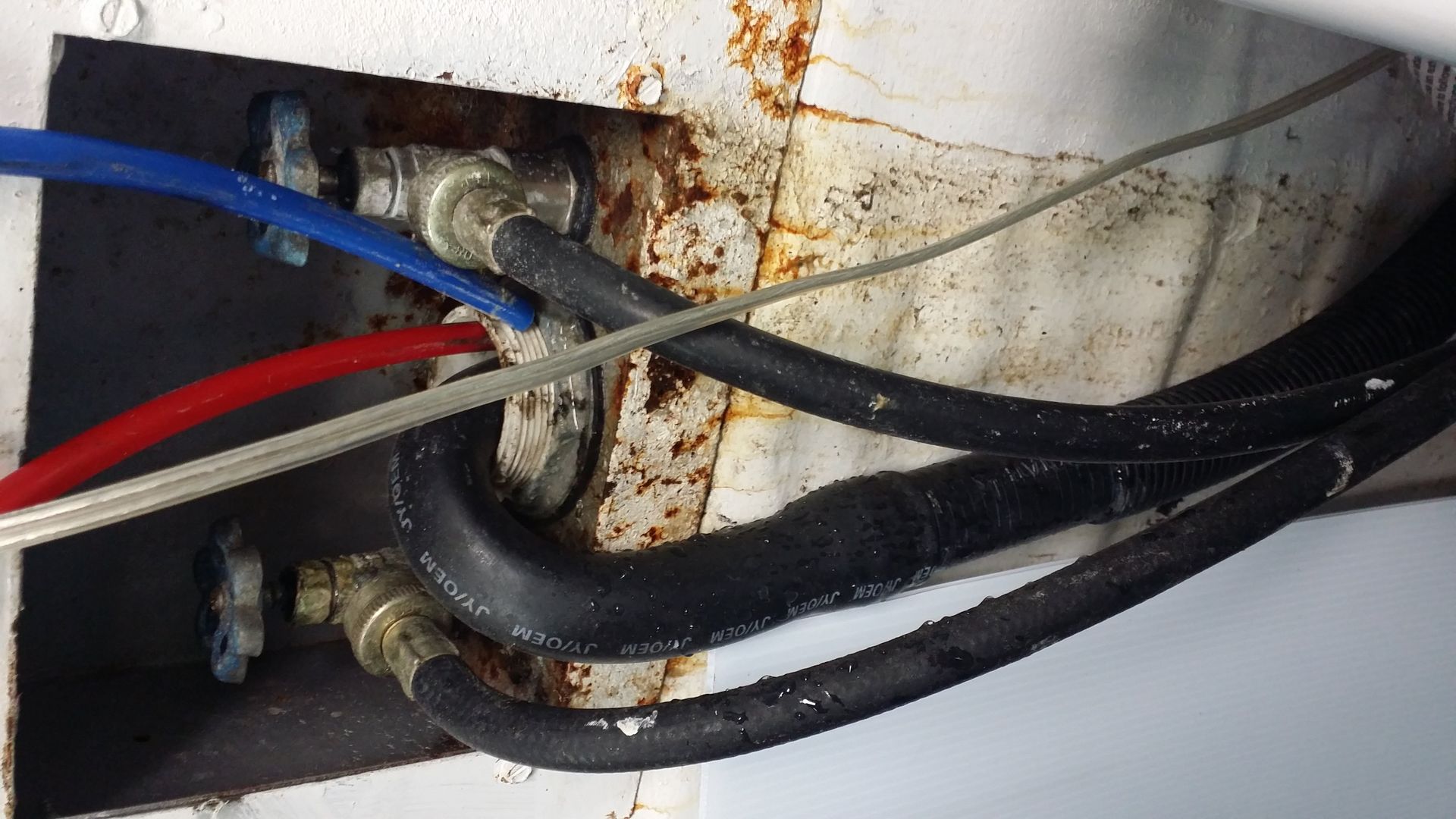 washer machine hose bibbs