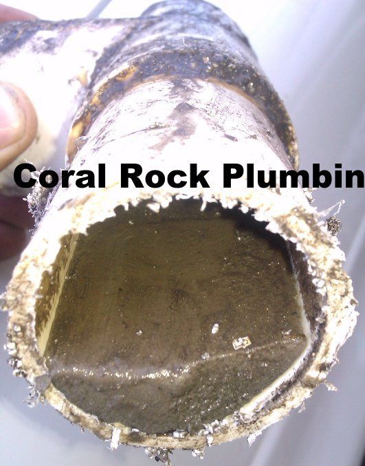 concrete found in pvc piping