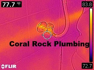 Coral Rock Plumbing Thermal Image Camera for Leak detection heat loss heat from underground water leak