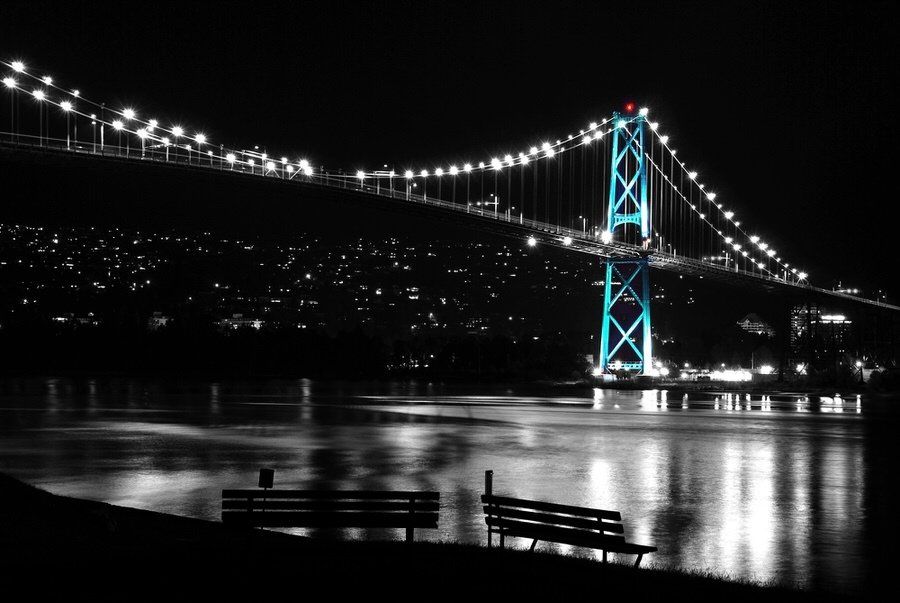 Lions Gate Bridge in Vancouver, British Columbia, Canada.