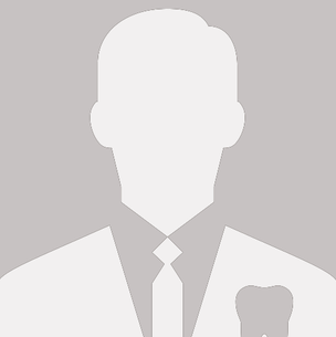 A silhouette of a man in a suit and tie with a tooth in his pocket.
