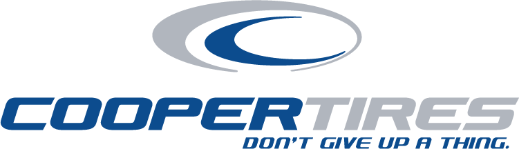 A logo for cooper tires that says do n't give up a thing