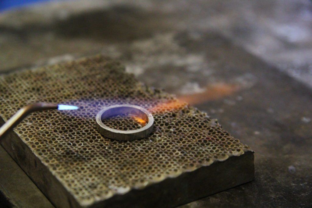 Soldering the bands