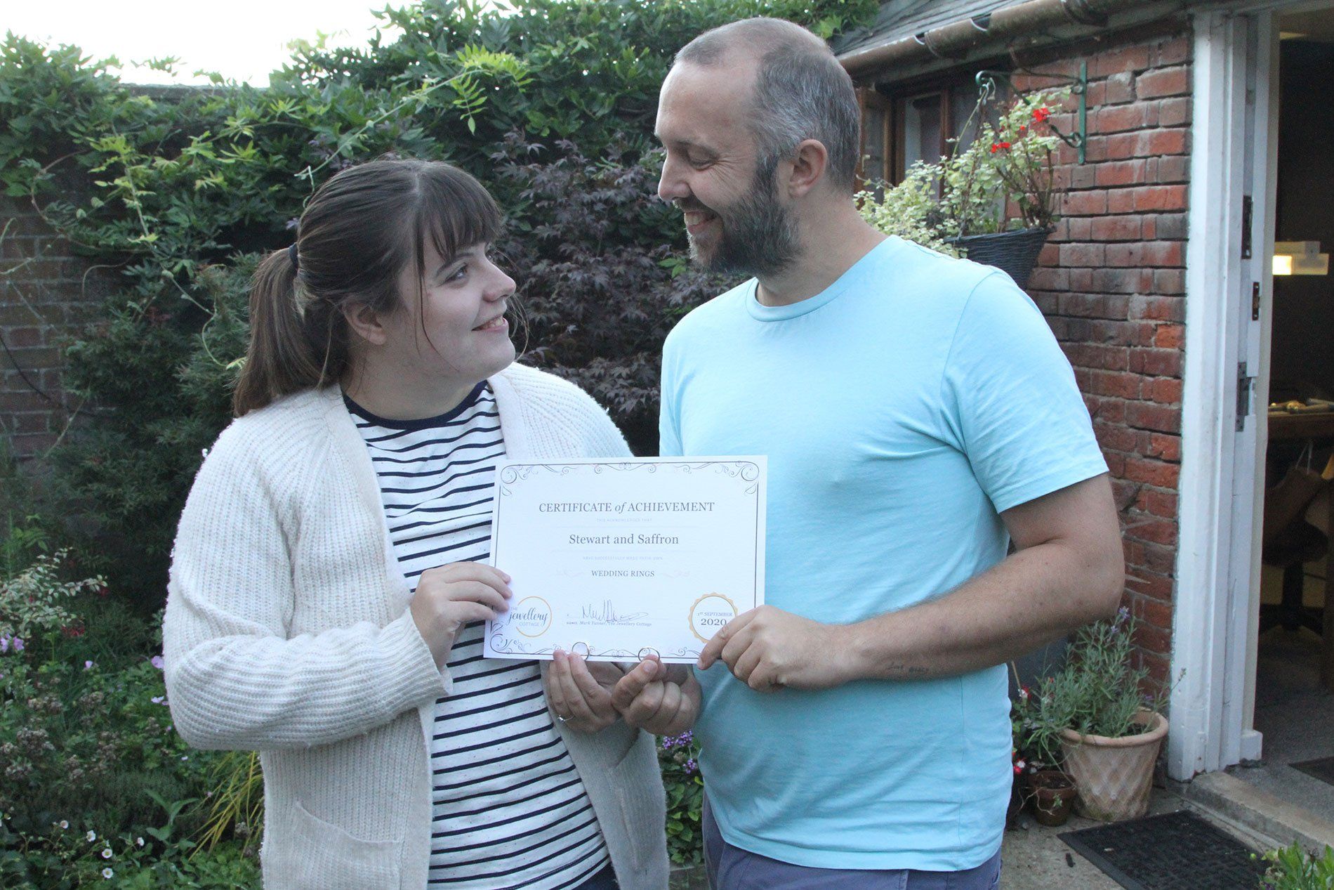 showing certificate