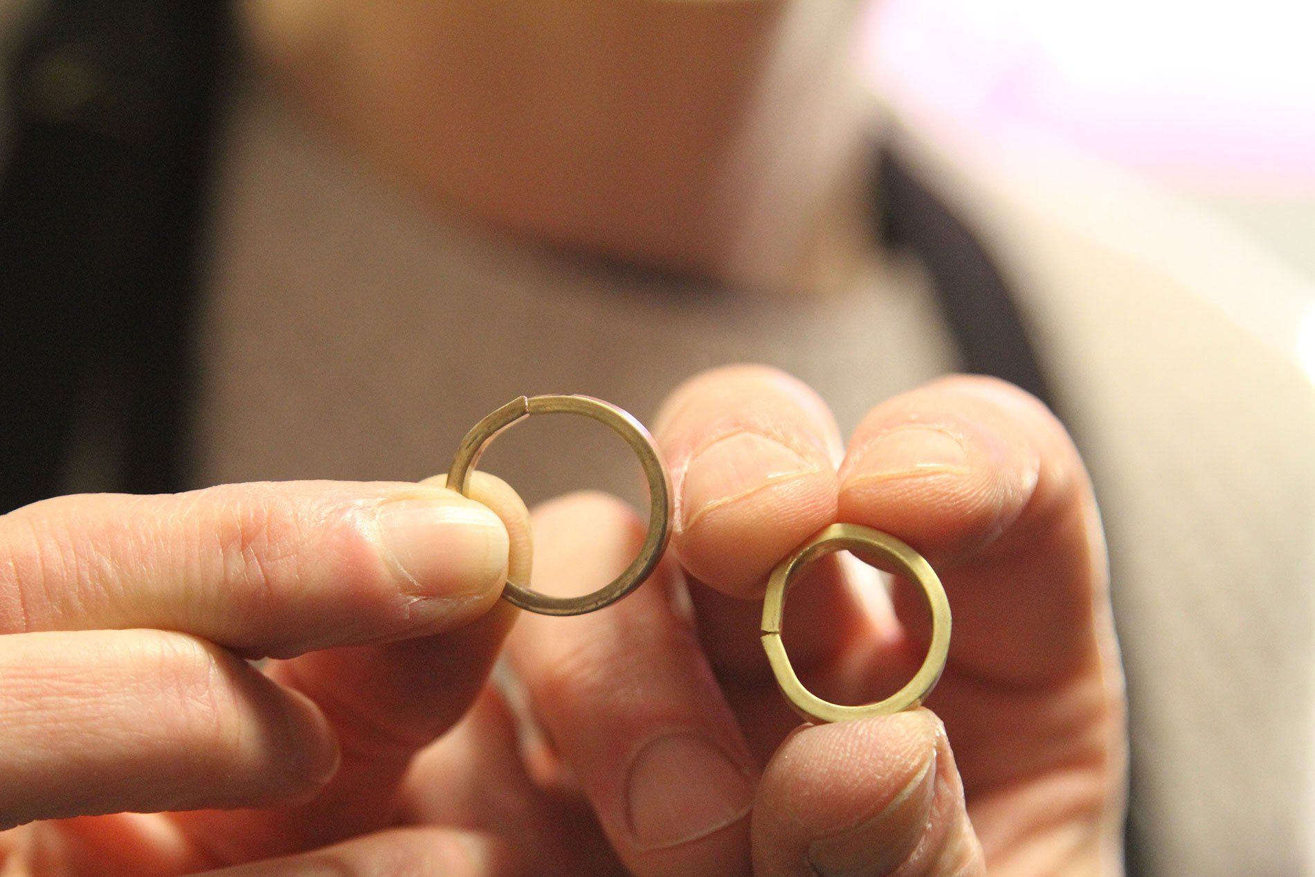 showing ring