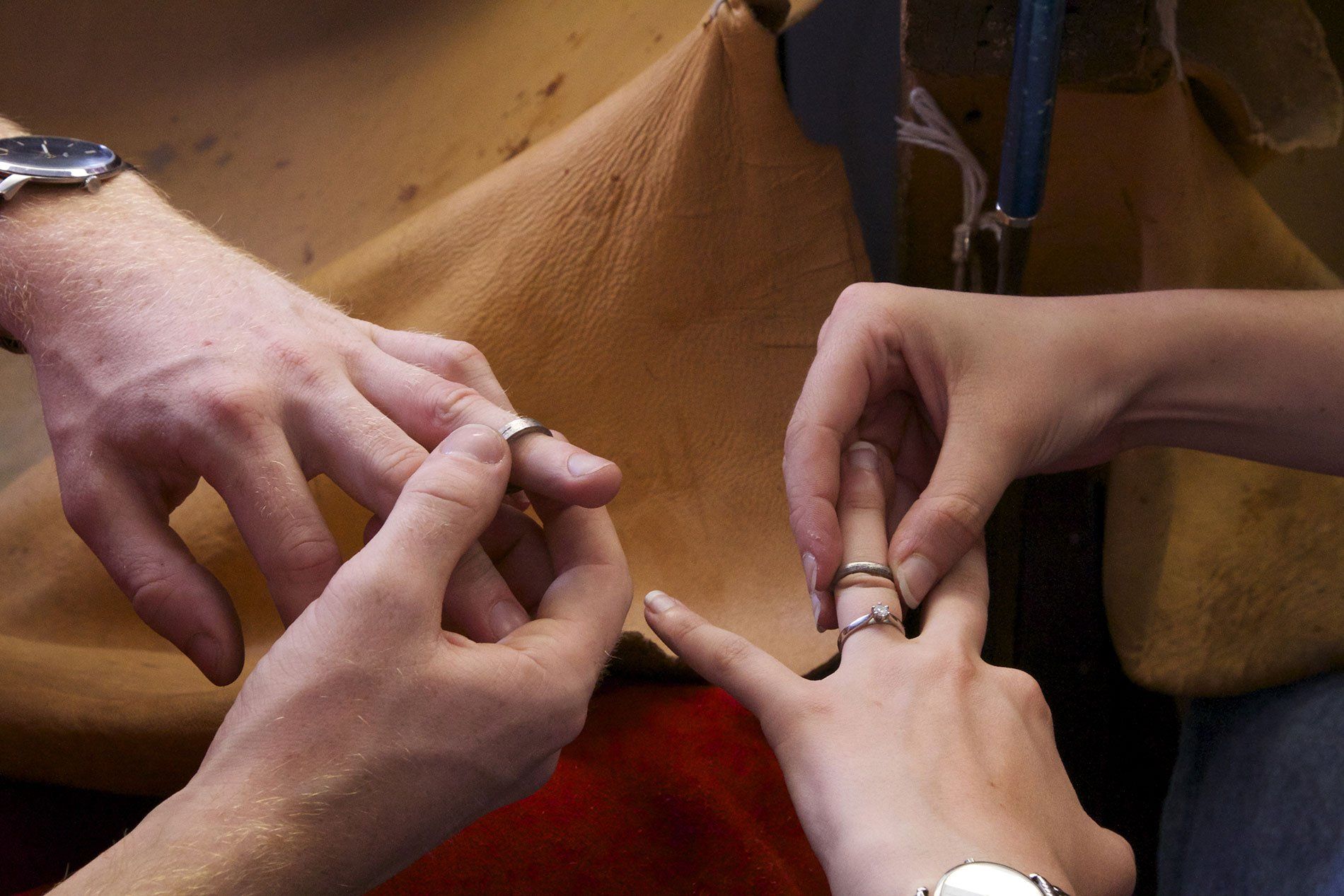 showing finger ring