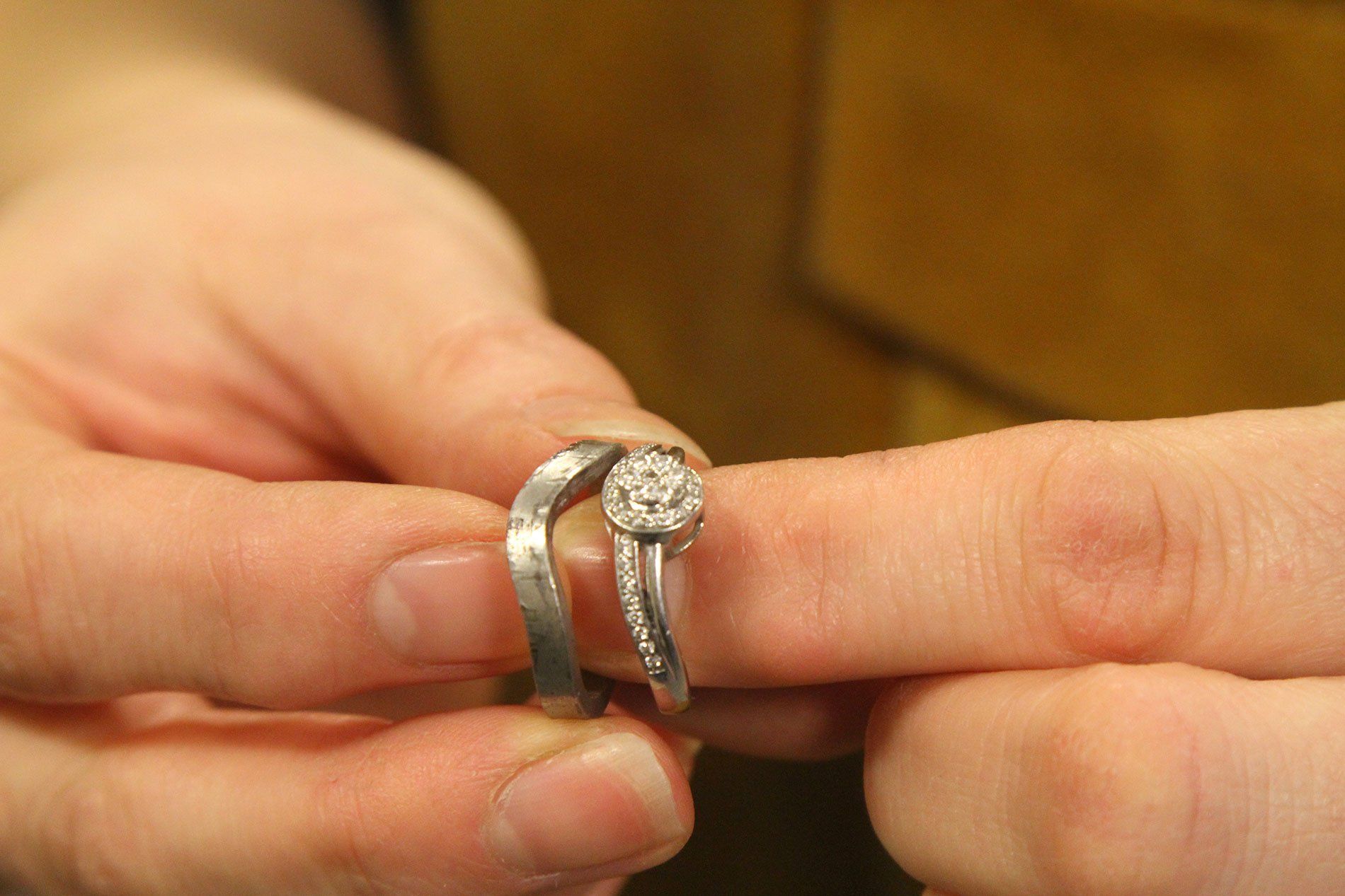 showing ring