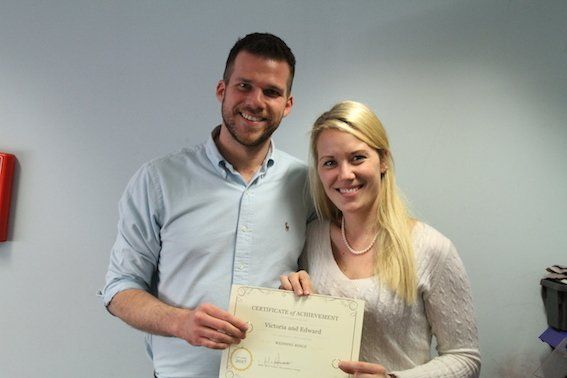 The certificate at the end of the day.