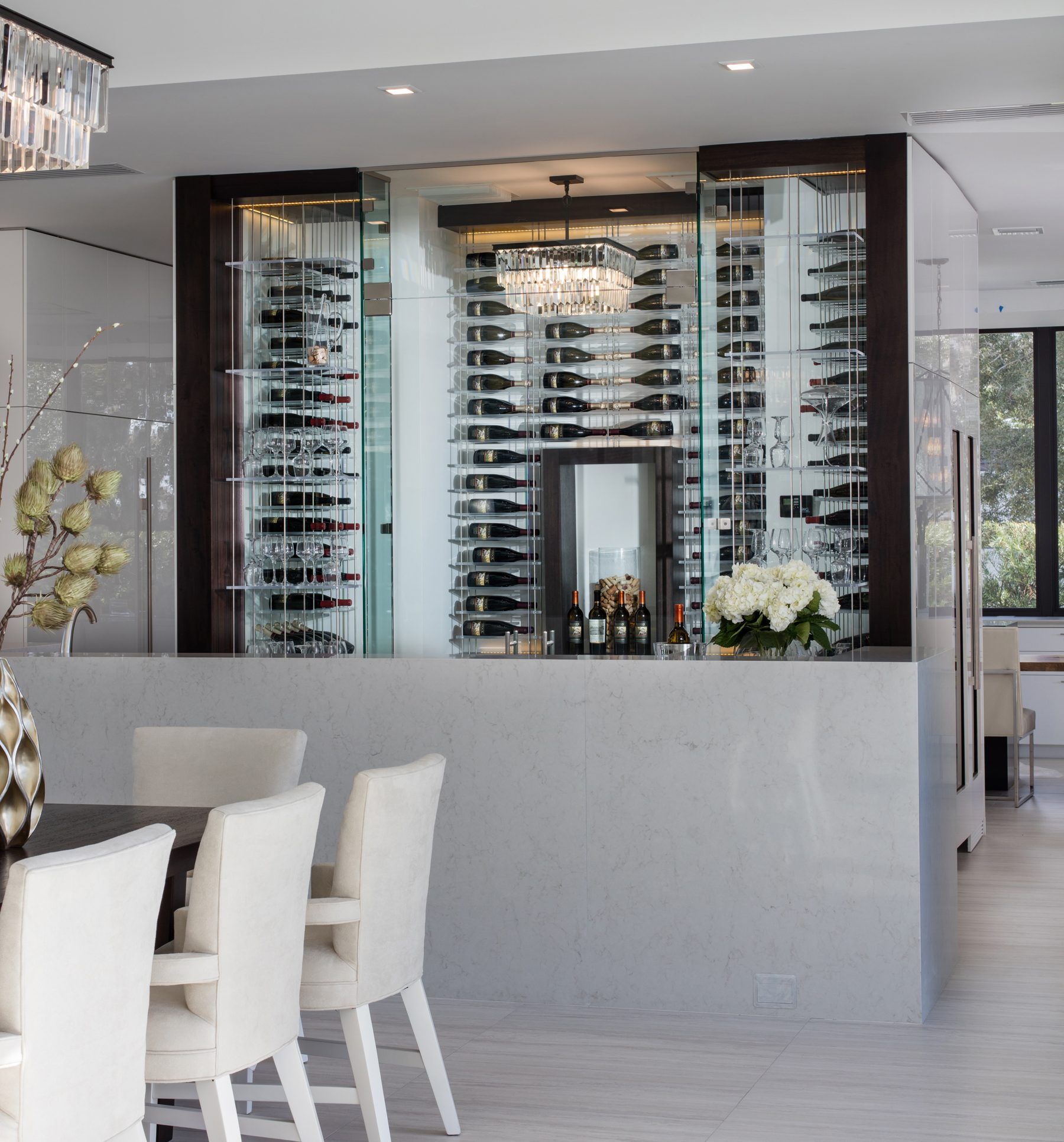 Contemporary Wine Closet Installation
