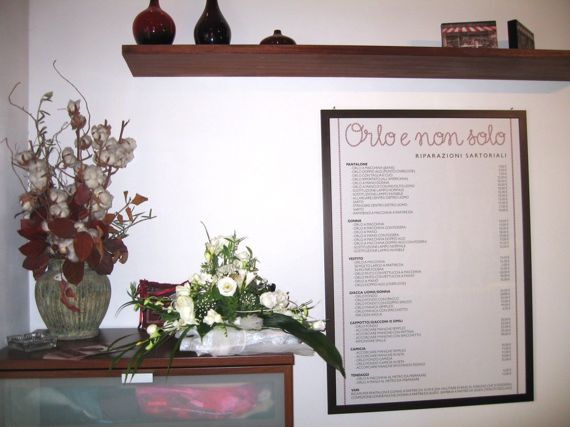 listino prezzi Orlo e non solo