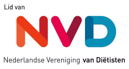 Logo of the Nederlandse Vereniging van Diëtisten (NVD): colorful letters with accompanying text.