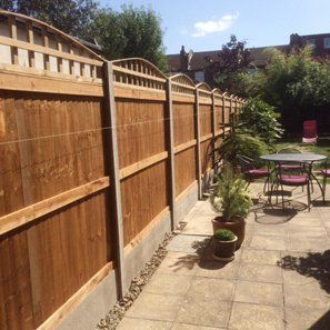 Wooden fencing