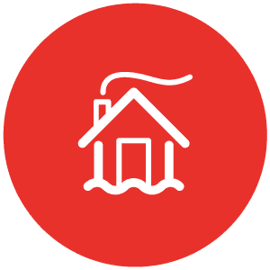 Icona riscaldamento casa