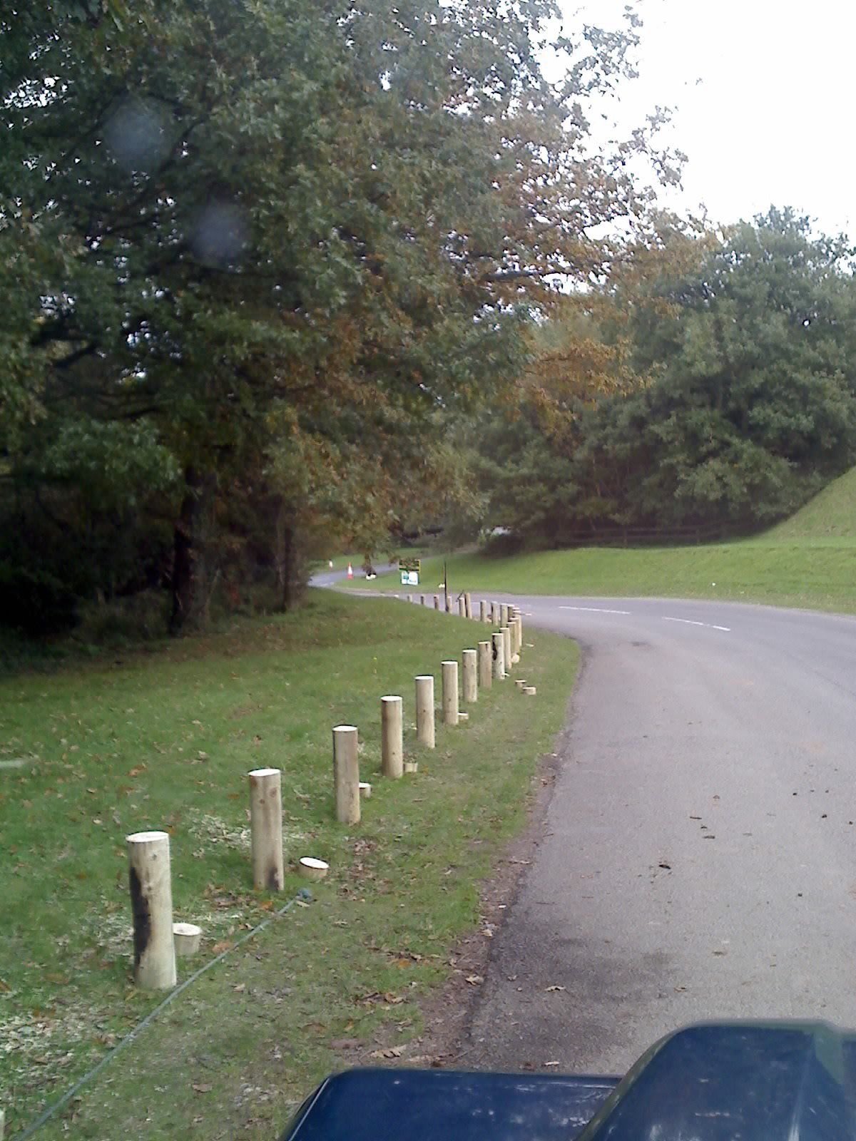 fence on the road