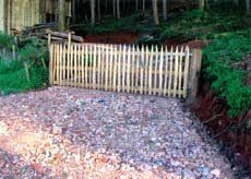 wooden gateway