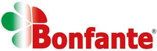 Un logo Bonfante rosso e verde su sfondo bianco