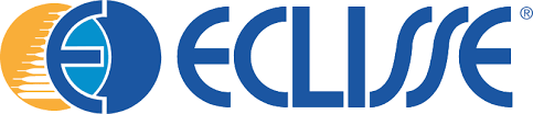 Un logo blu e arancione per l'azienda eclipse