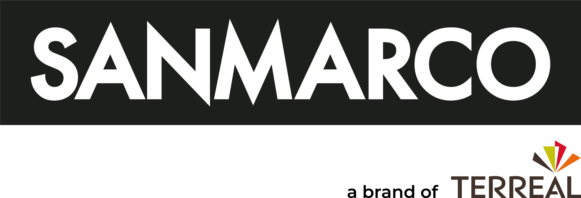 Un logo in bianco e nero per sanmarco un marchio di terreal