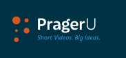 The logo for prager u short videos big ideas
