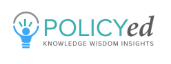 The logo for policyed knowledge wisdom insights has a light bulb on it.