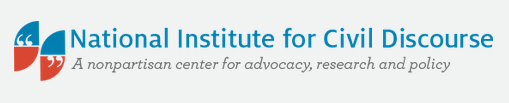 The logo for the national institute for civil discourse