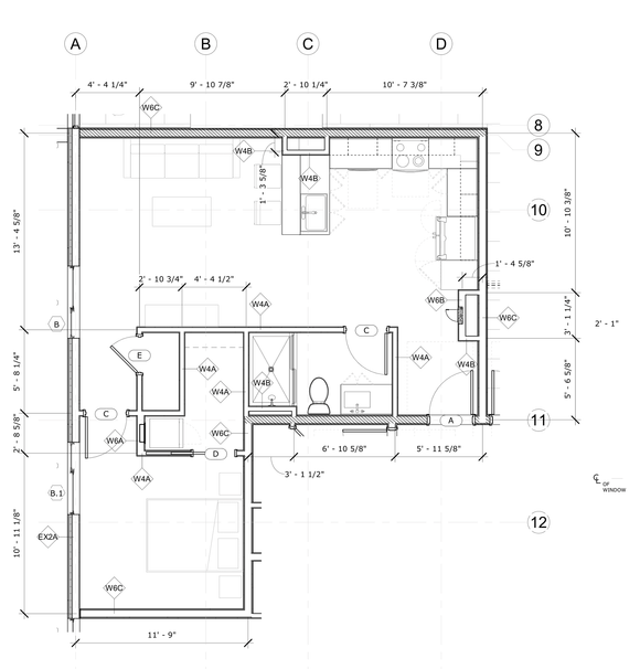 1 bedroom floor plan