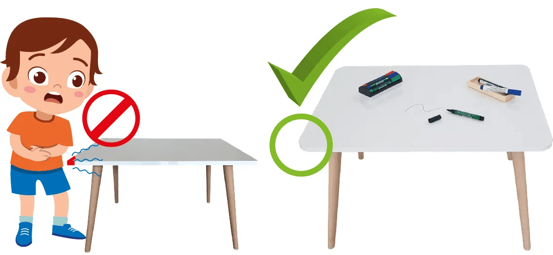 MagneticTable_der Kindermaltisch_ohne Ecken_zum_Stoßen