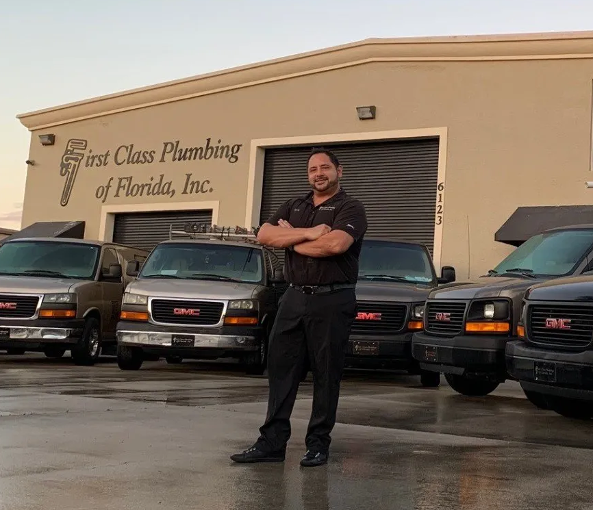 Owner Of First Class Plumbing — Naples, FL — First Class Plumbing of Florida, Inc. Owner Of First Class Plumbing — Naples, FL — First Class Plumbing of Florida, Inc.