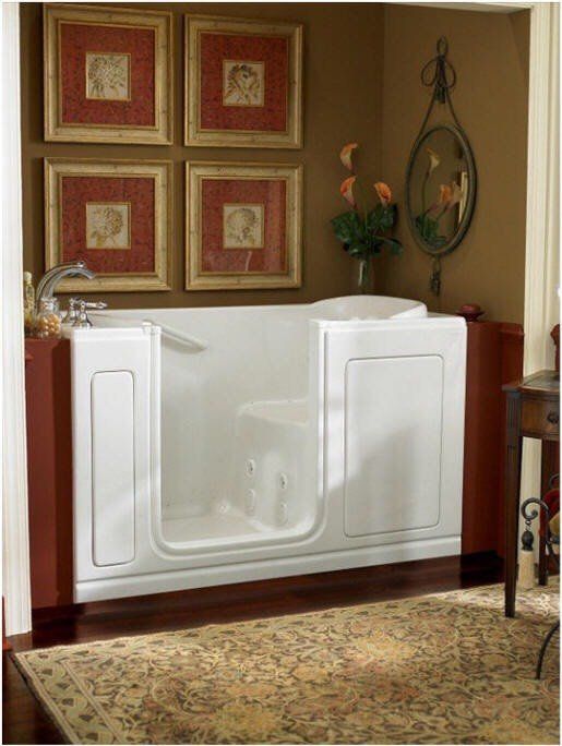 White Safety Tubs — Naples, FL — First Class Plumbing of Florida, Inc. White Safety Tubs — Naples, FL — First Class Plumbing of Florida, Inc.