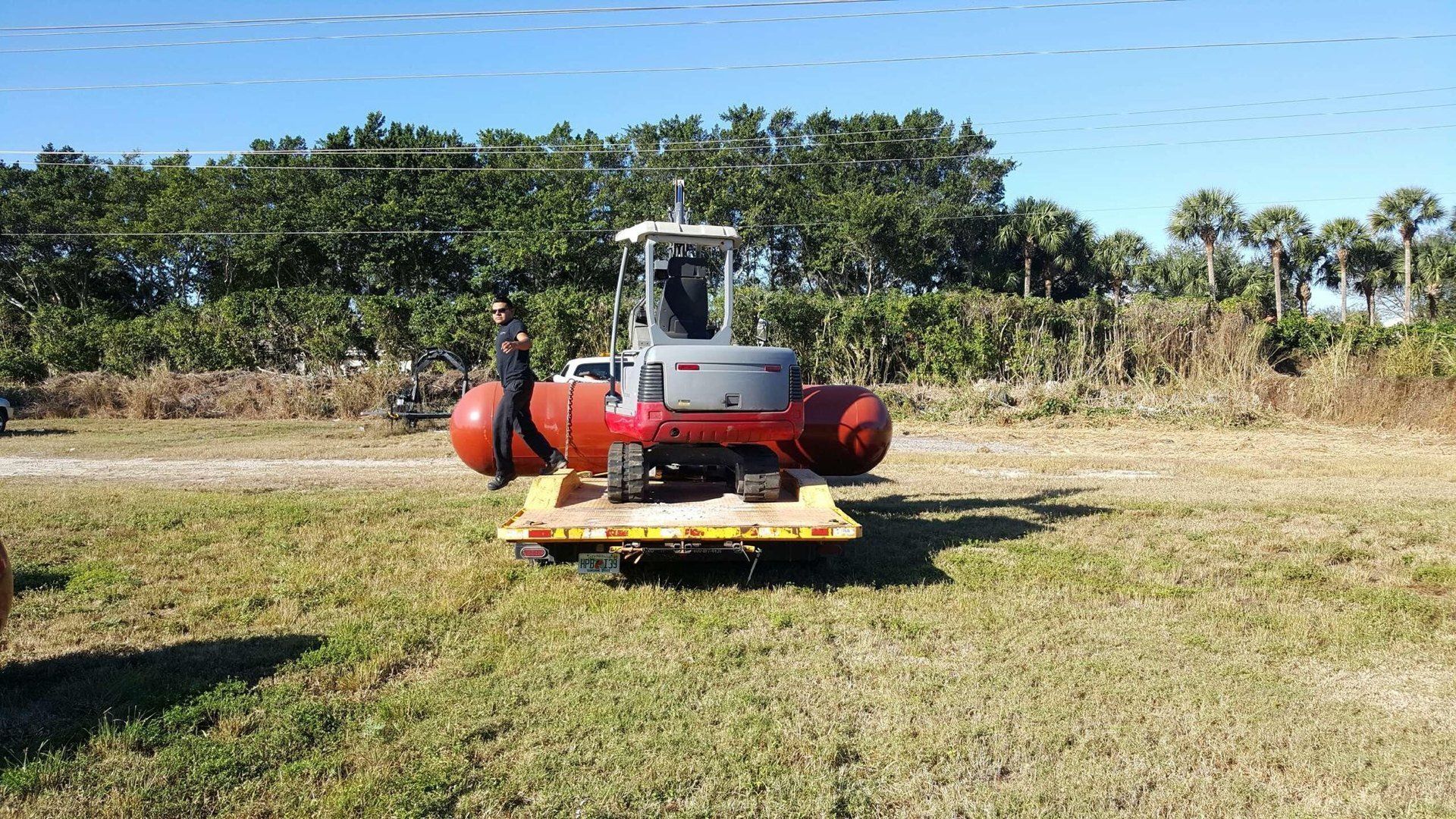 Transporting Gas Tanks — Naples, FL — First Class Plumbing of Florida, Inc.
