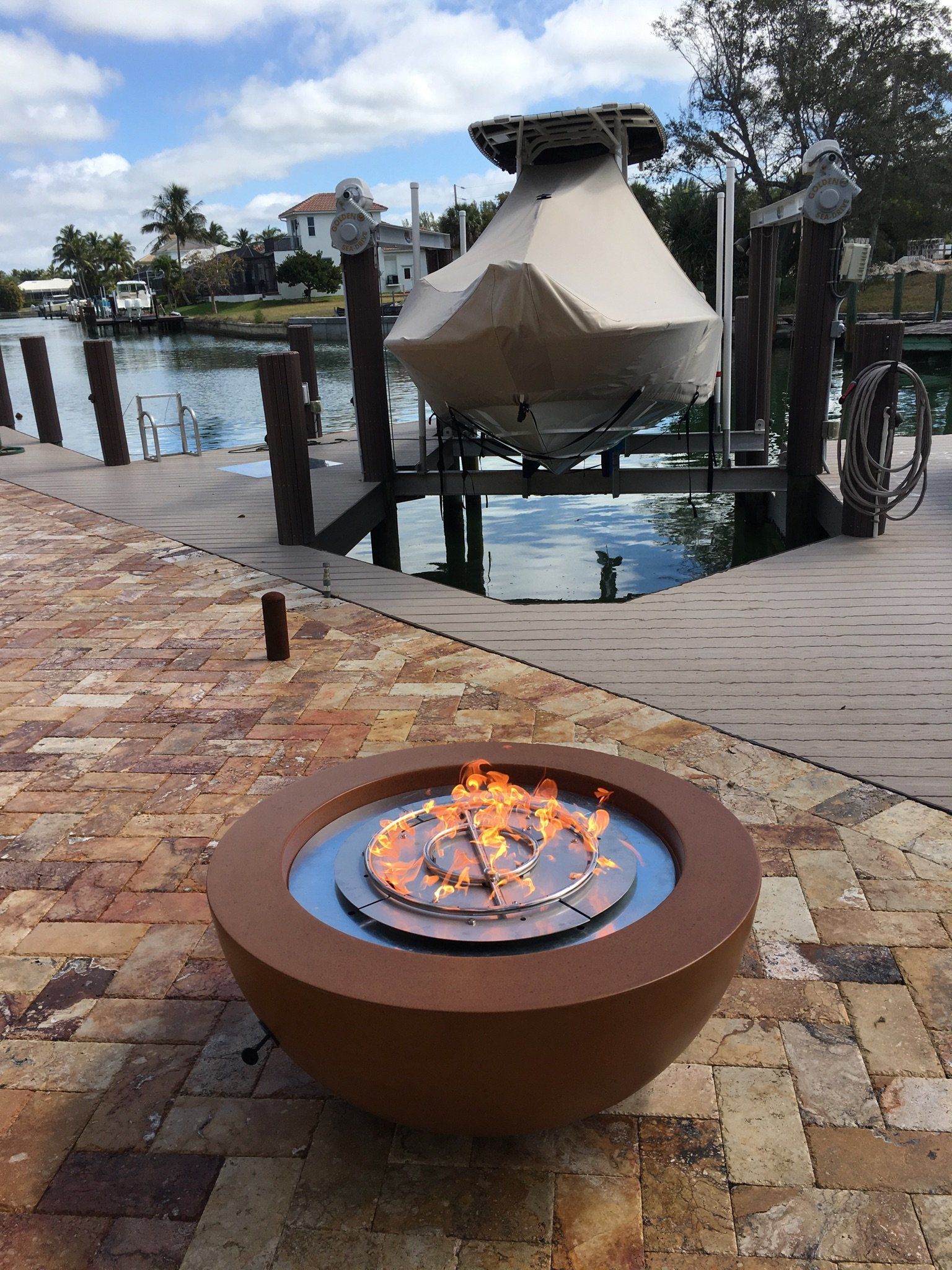 First Class Gas Fire Pit — Naples, FL — First Class Plumbing of Florida, Inc.