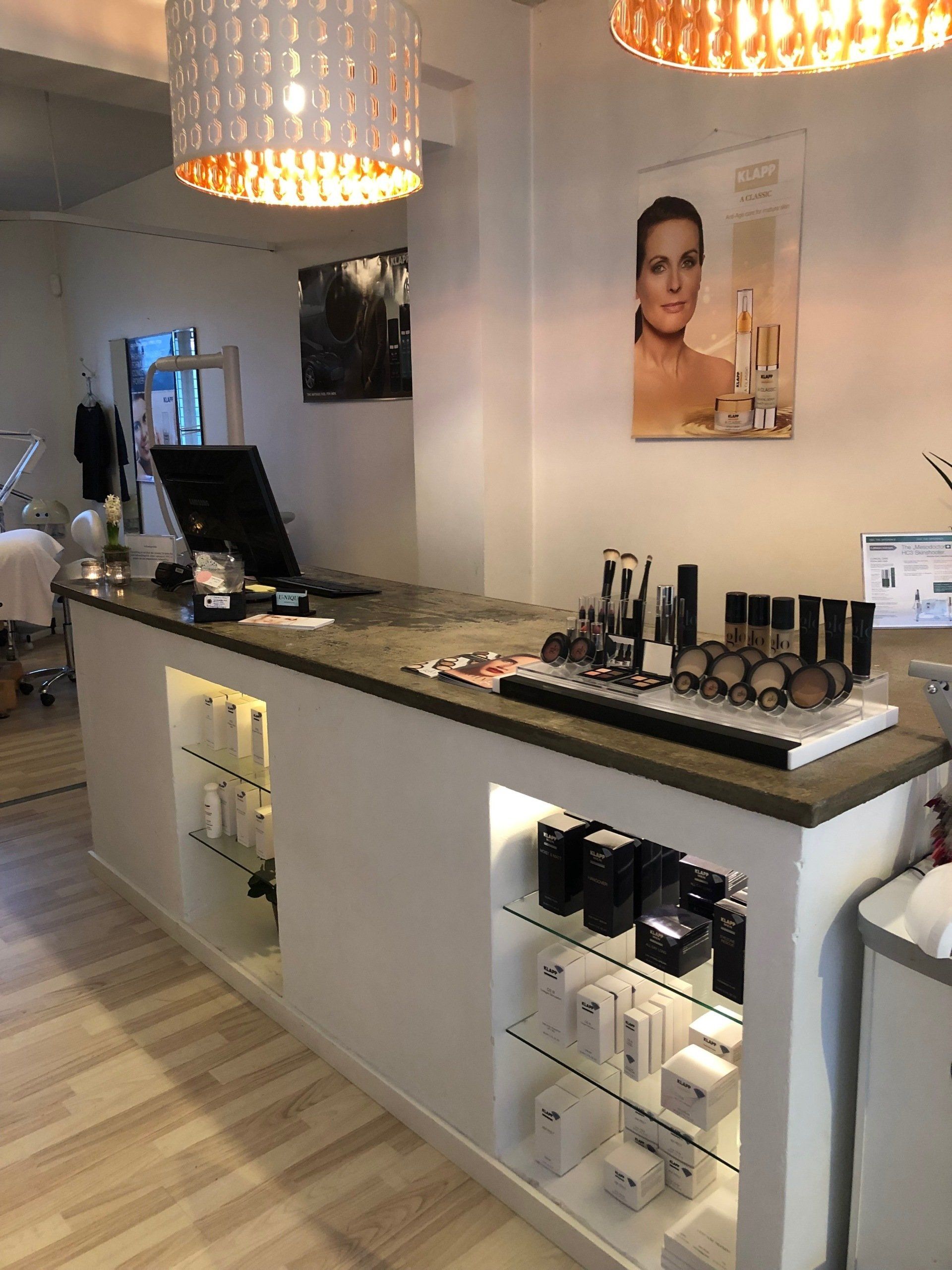 U-nique Skønhedsklinik receptionen