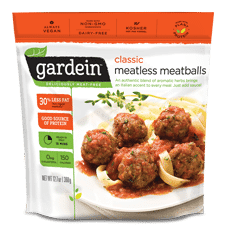 Gardein vegan meatball retail package image