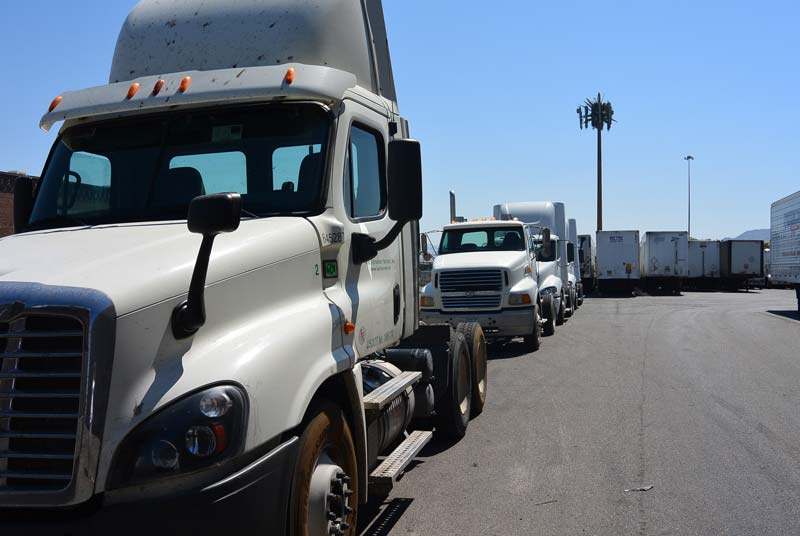 Close up of semi truck —Delivery Service in Las Vegas, NV