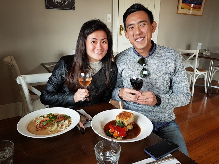couple eating