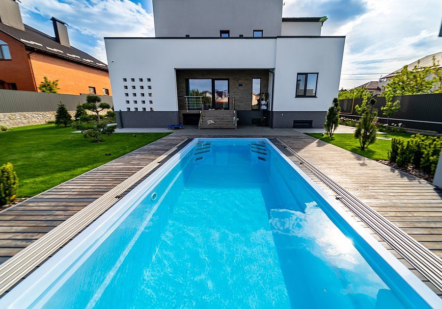 long swimming pool