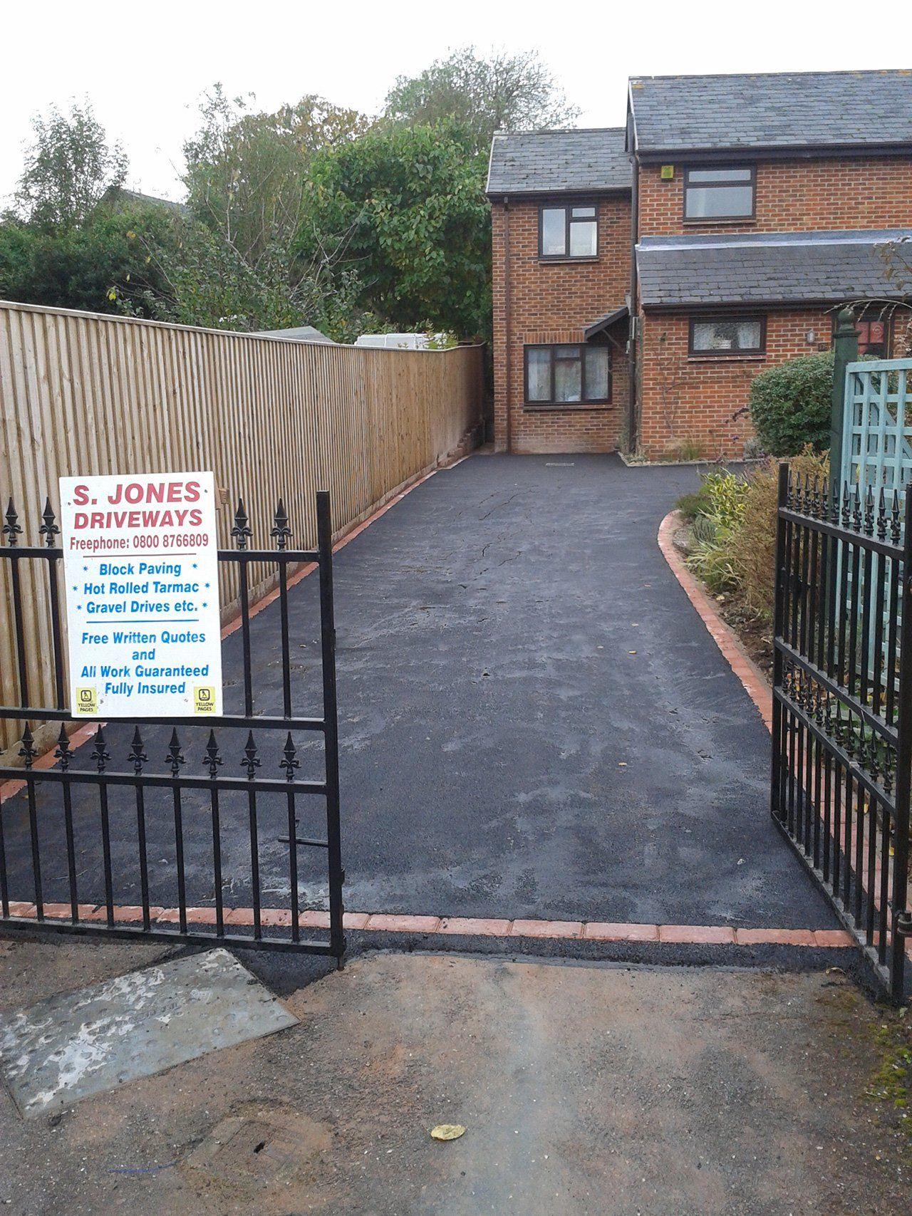 driveway after