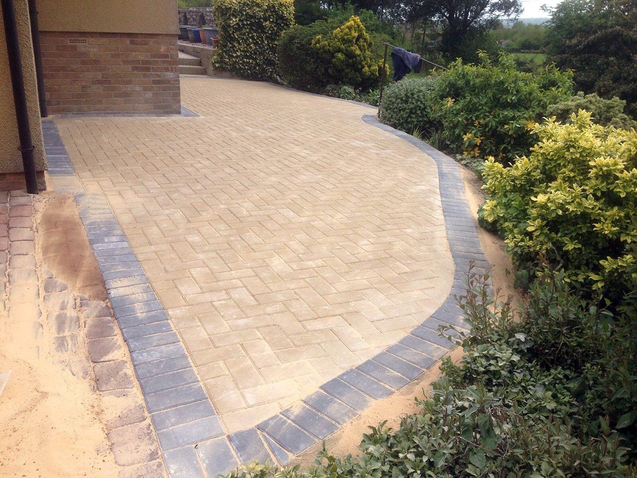 driveway after