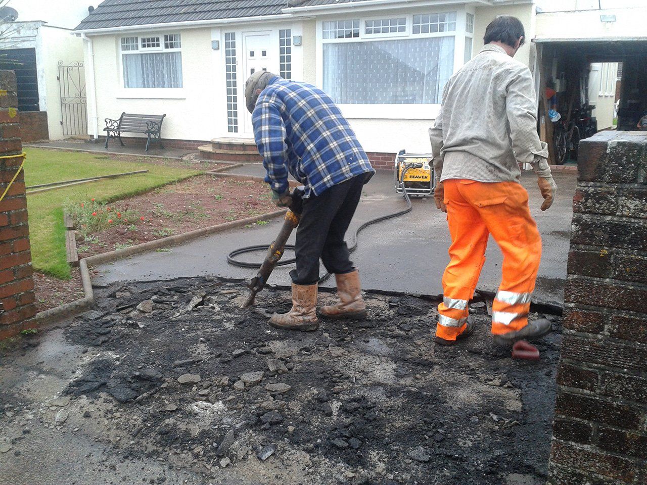 driveway before