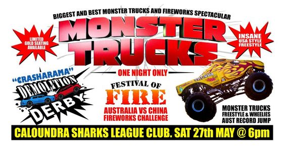 Monster Trucks Sunshine Coast 2017