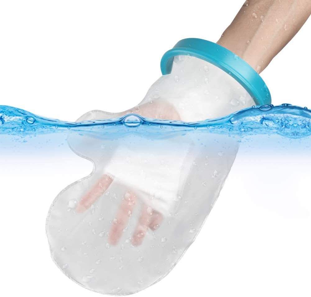 Waterproof hand cover for the bath.