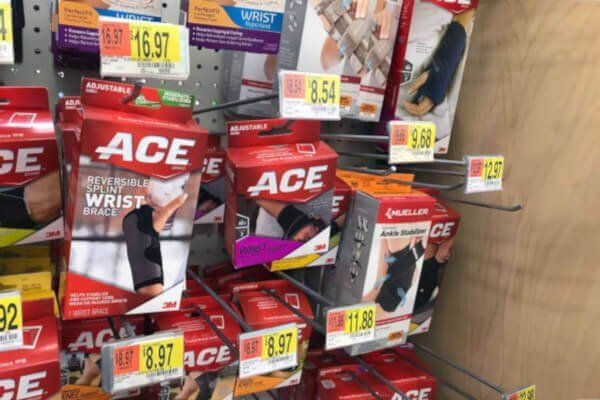 wrist splints in a store