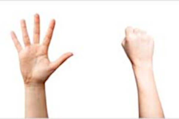 finger tendon glide exercise