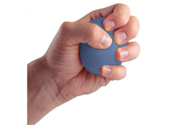 using a stress ball