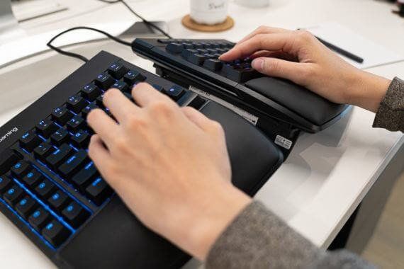 tented keyboard