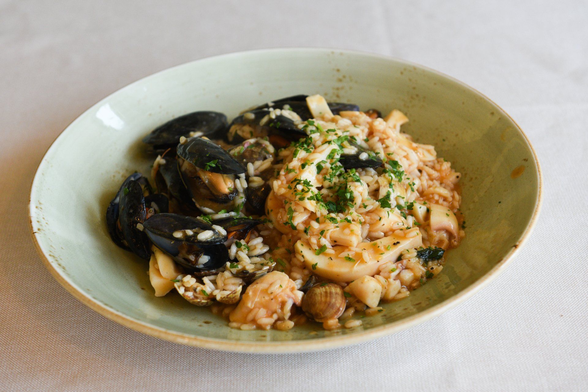 risotto di pesce con cozze
