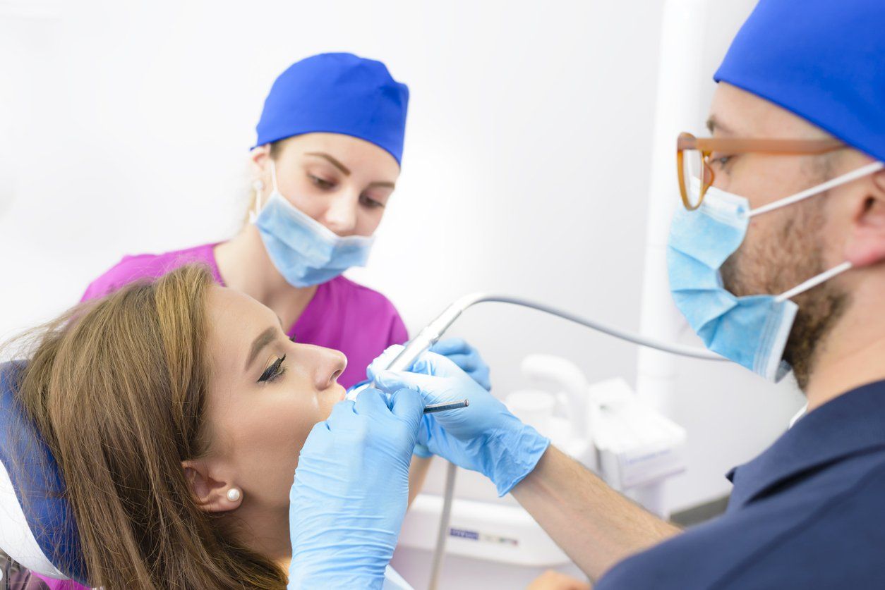 woman getting root canal therapy