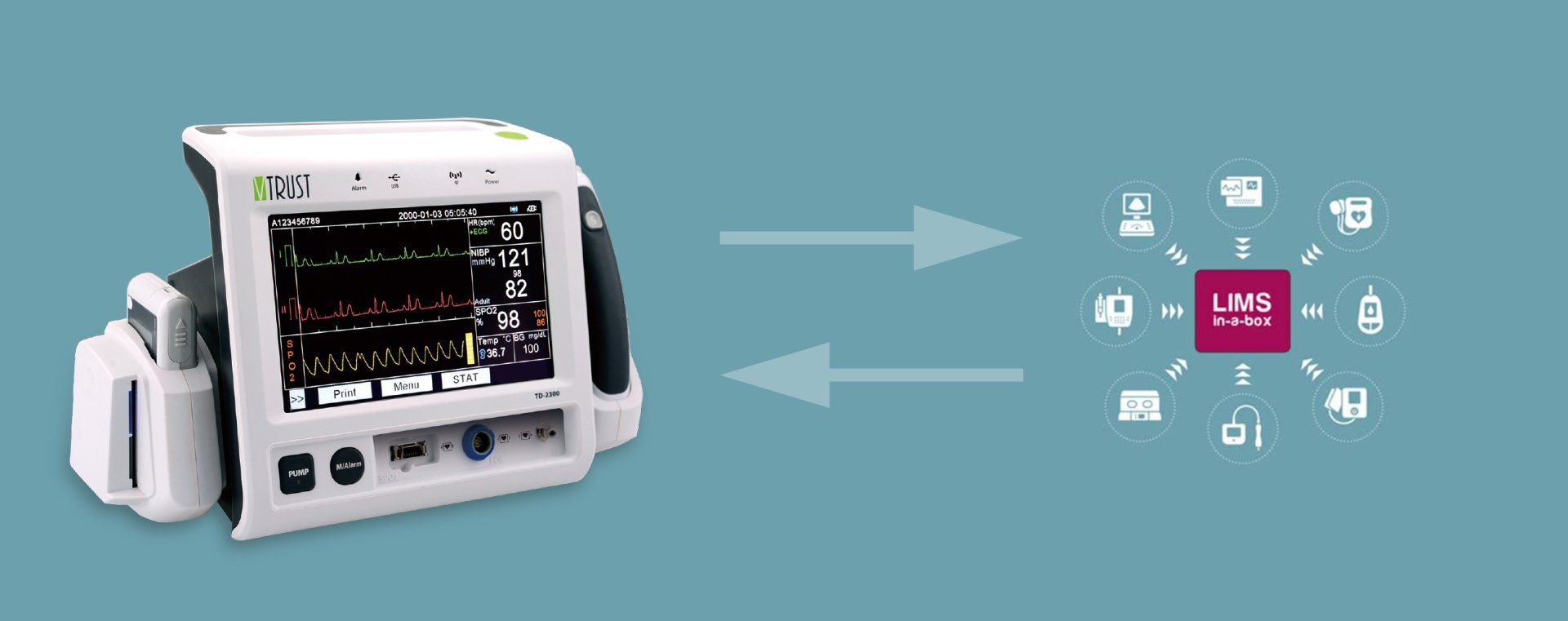 Multiparameter monitor VTRUST